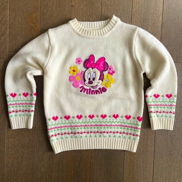 Girls Disney Minnie Mouse sweater size small - Picture 1 of 2